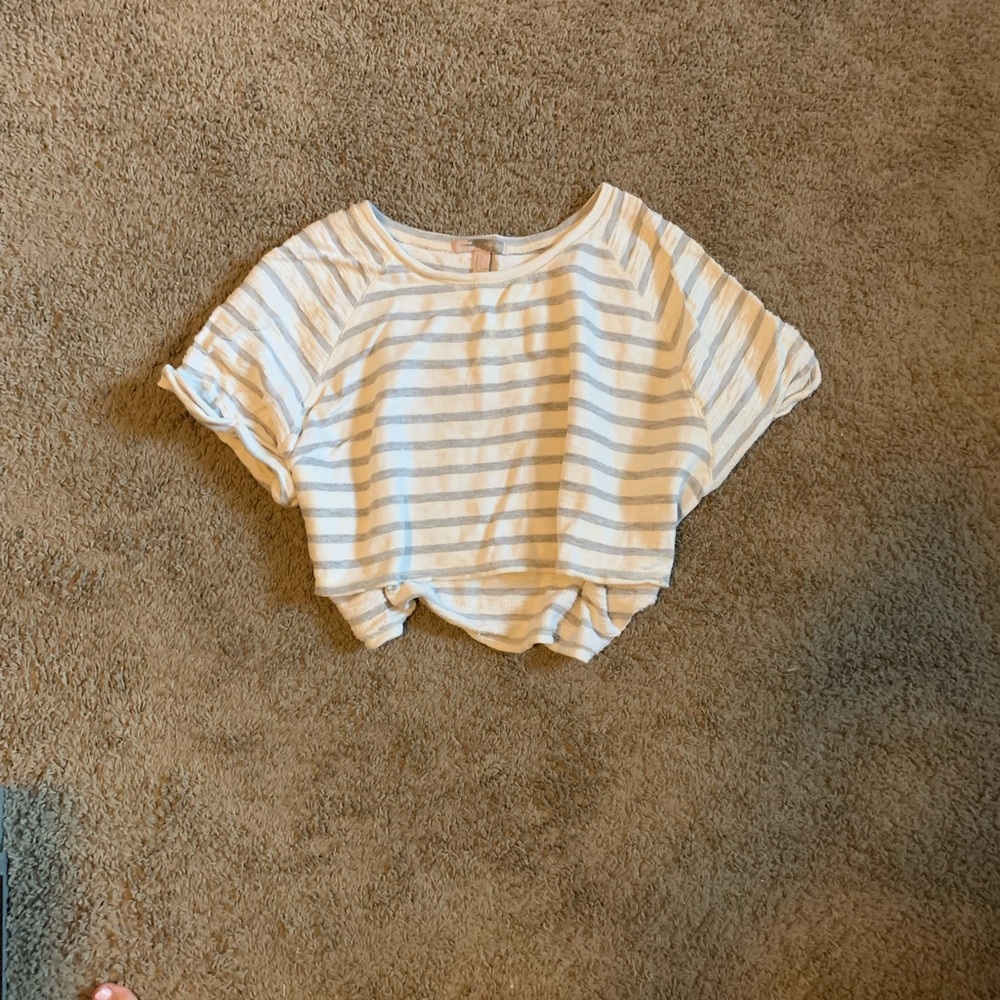 Stripped Crop Top